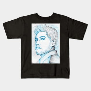 Niall Horan (ball pen drawing) Kids T-Shirt